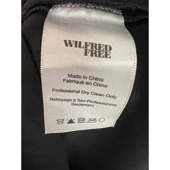 Wilfred Free Aritzia Nori Dress XS Oversize Black Vegan Suede Shift Minimalist - Picture 10 of 11